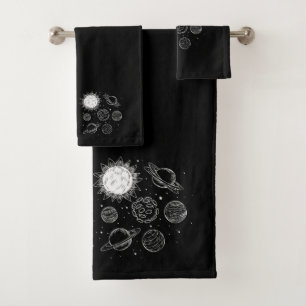 Sonnensystem badhandtuch set