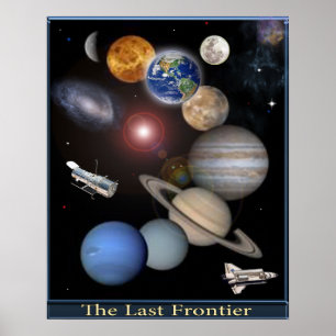 Sonnensystem Digitales Kunstposter Poster