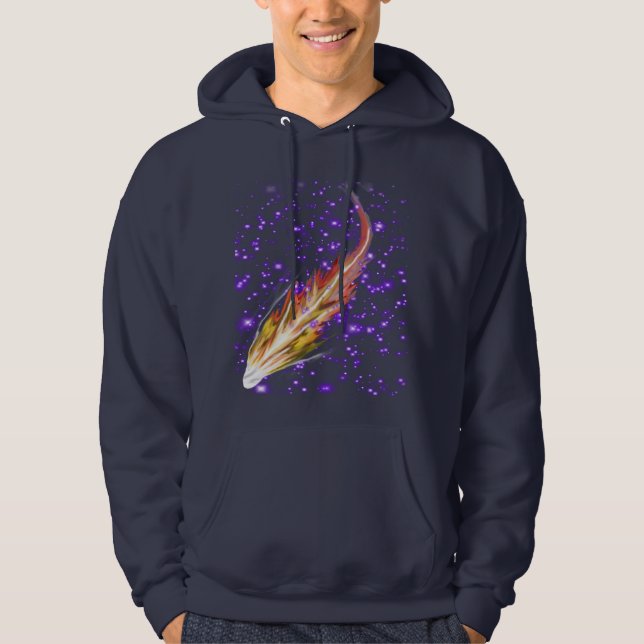 Sonnensystem-EntwurfHoodie mit Sternen Hoodie (Vorderseite)