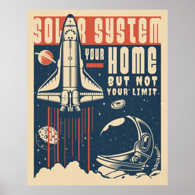 Sonnensystem Ihr Zuhause-Poster Poster (Vorne)