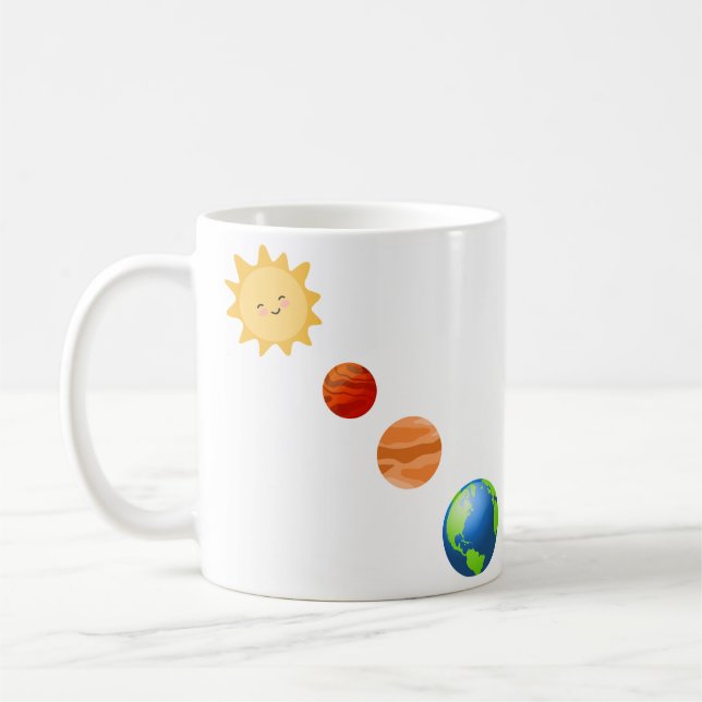 Sonnensystem Kaffeetasse (Links)