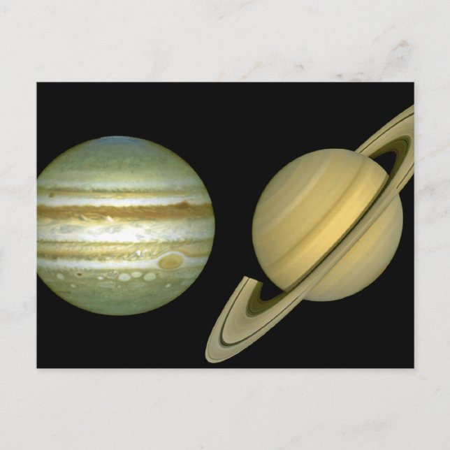 Sonnensystem ~ Long View Postkarte (Vorderseite)