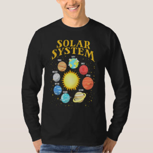 Sonnensystem mit Planets Science Space Planet 1 T-Shirt