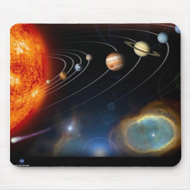 Sonnensystem Mousepad (Vorne)