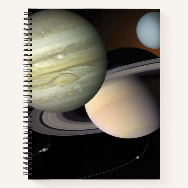 Sonnensystem Notizbuch (Vorderseite)