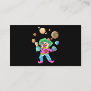 Sonnensystem Planet Clown Juggling Circus für Acro Visitenkarte