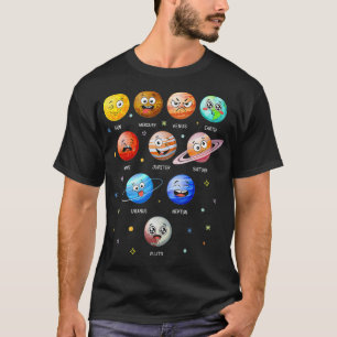 Sonnensystem Planeten Sun Space Funny Science Lehr T-Shirt