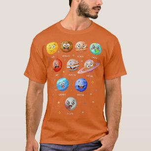 Sonnensystem Planeten Sun Space Funny Science Lehr T-Shirt