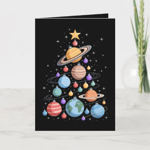 Sonnensystem Planeten Weihnachtsbaum Weltraum Feie Karte