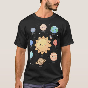 Sonnensystem Planeten Weltraum Wissenschaft Astron T-Shirt