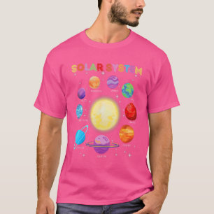 Sonnensystem Planeten Wissenschaft Weltraum Jungen T-Shirt