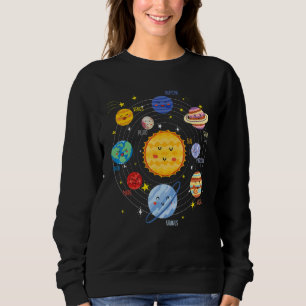 Sonnensystem Planets Space Science Astrologie Sweatshirt