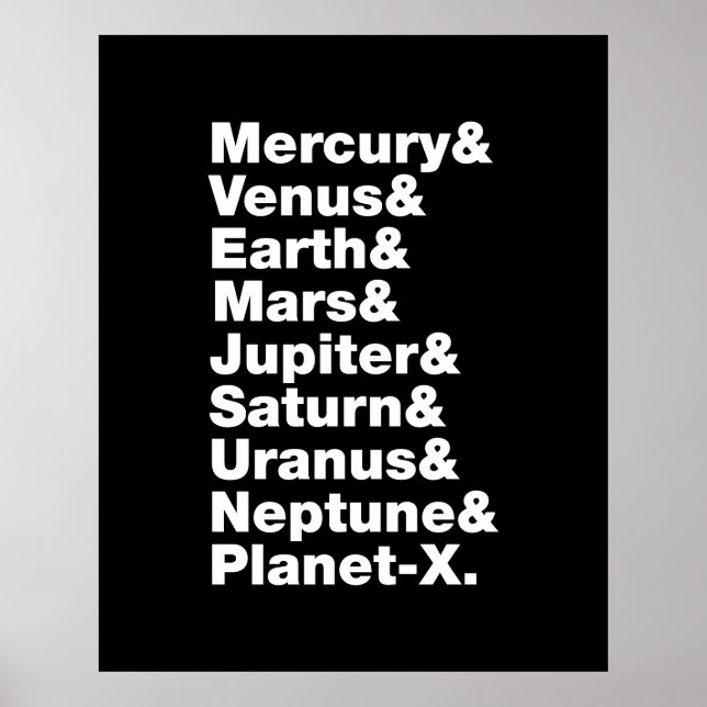 Sonnensystem Poster (Vorne)