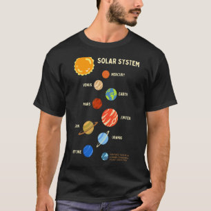 Sonnensystem Raumplaner für Dampfkids-Jungs-Mädche T-Shirt