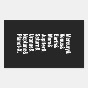 Sonnensystem Rechteckiger Aufkleber