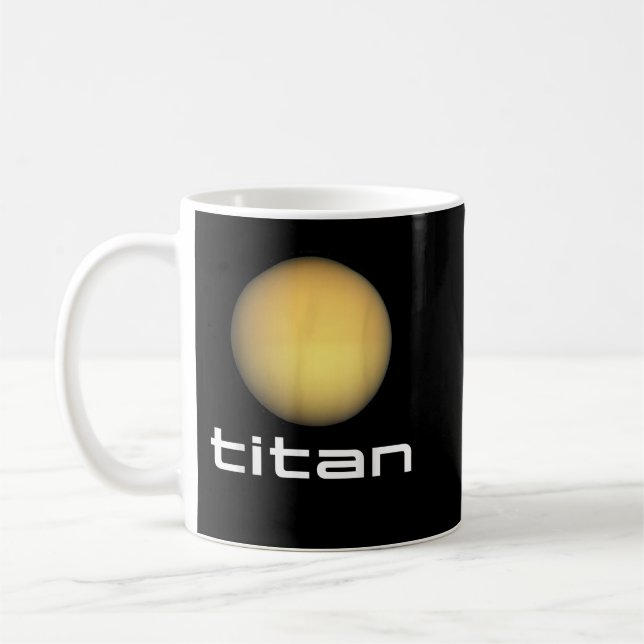 Sonnensystem Saturn Mond Titan Space Astronomie Kaffeetasse (Links)