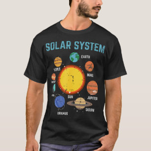 Sonnensystem Sonne Planeten Galaxie T-Shirt