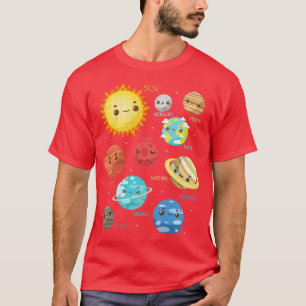 Sonnensystem Sonnenplanet Astronomie T-Shirt