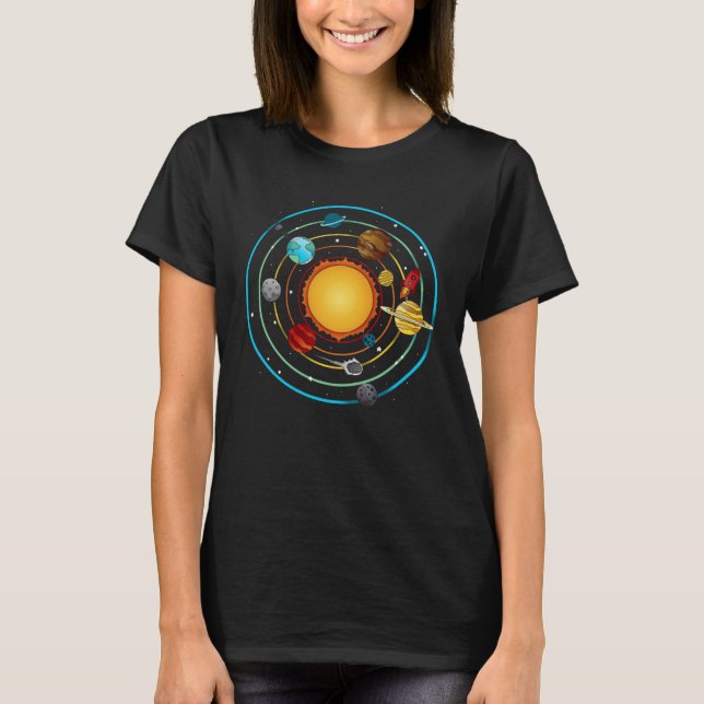 Sonnensystem T-Shirt (Vorderseite)