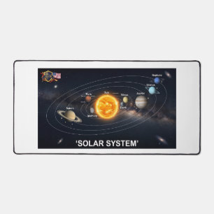 Sonnensystem umkreist den Planeten Schreibtischunterlage