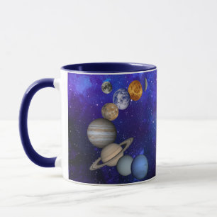 Sonnensystem - Unsere Planeten auf einer tiefen Ta Tasse