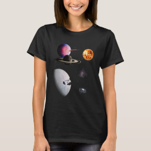 Sonnensystem Weltraum Galaxie Astronaut Universum T-Shirt