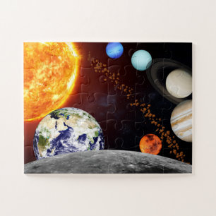 Sonnensystem, Weltraumnursery, Bildungspuzzle