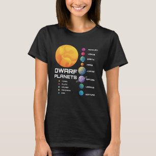Sonnensystem Zwergplaneten Weltraumastronaut T-Shirt