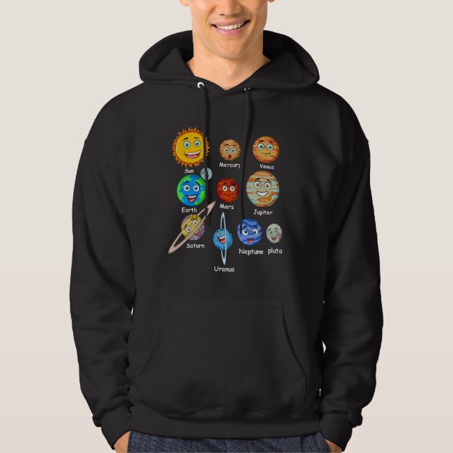 Sonnensysteme Hoodie (Vorderseite)