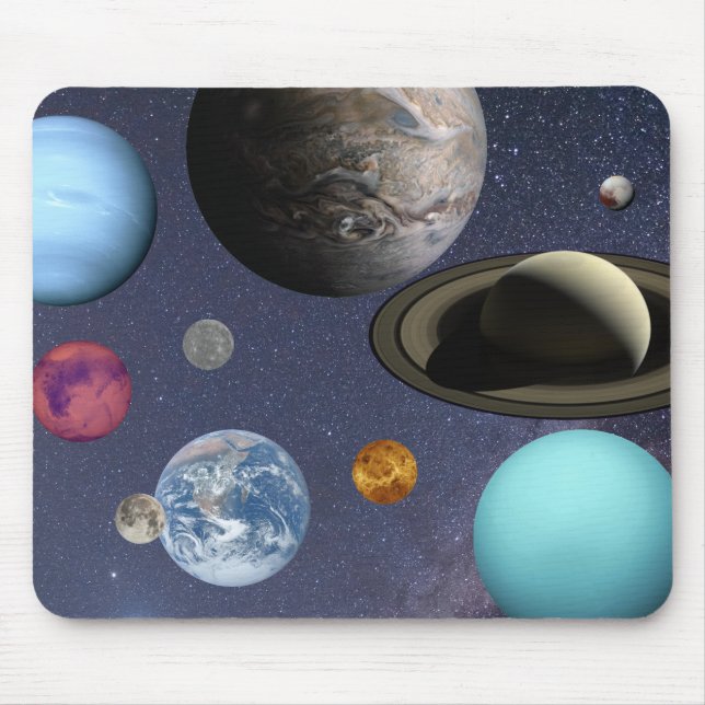 Sonnensysteme Mousepad (Vorne)