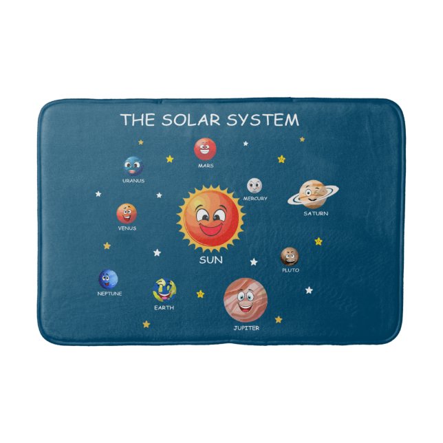 Sonnensysteme Planeten Badematte (Vorderseite)