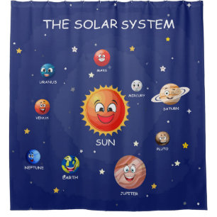 Sonnensysteme Planeten Duschvorhang