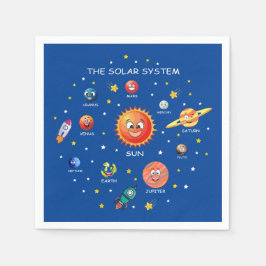 Sonnensysteme Planeten Serviette