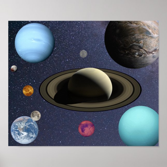 Sonnensysteme Poster (Vorne)