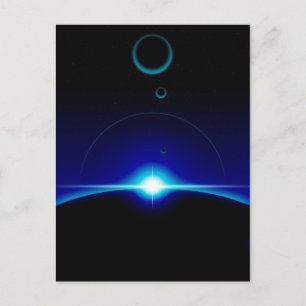 Sonnenszene Postkarte