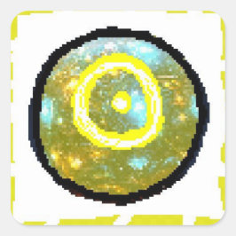 Sonnentag Quadratischer Aufkleber