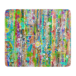 Sonnentage 6 x 7 Deko Glasschneidebrett Schneidebrett