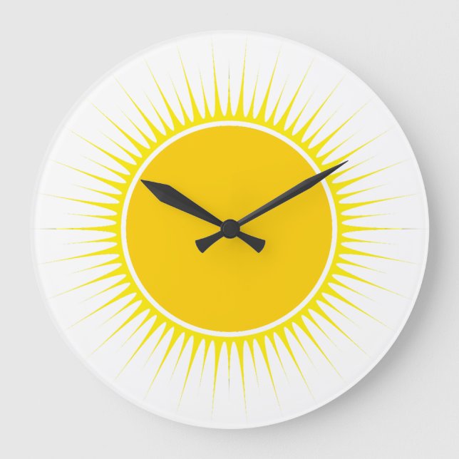 Sonnenuhr Große Wanduhr (Vorderseite)