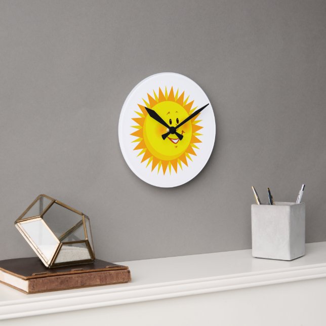 Sonnenuhr Runde Wanduhr (Büro)
