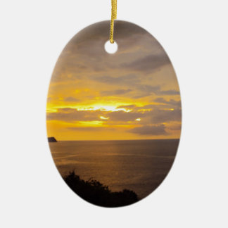 Sonnenuntergang 2 Costa Rica Keramik Ornament