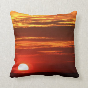 Sonnenuntergang 2 versah Foto mit Seiten Kissen