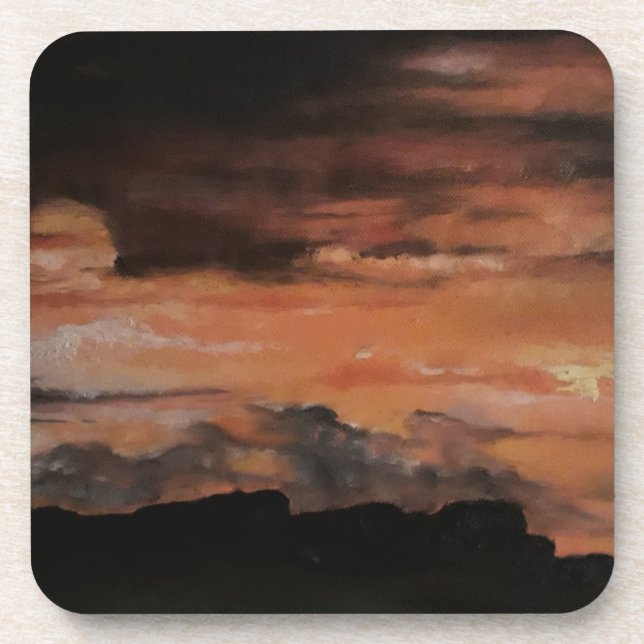 Sonnenuntergang 4 untersetzer (Vorderseite)