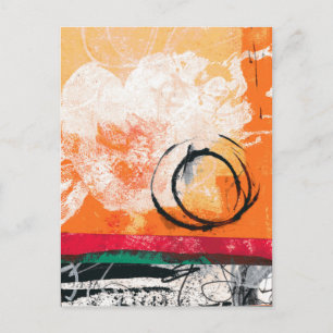 Sonnenuntergang Abstrakt Postkarte