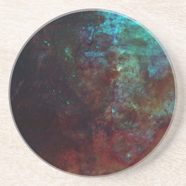 Sonnenuntergang Abstrakt Sandstein Untersetzer (Vorne)