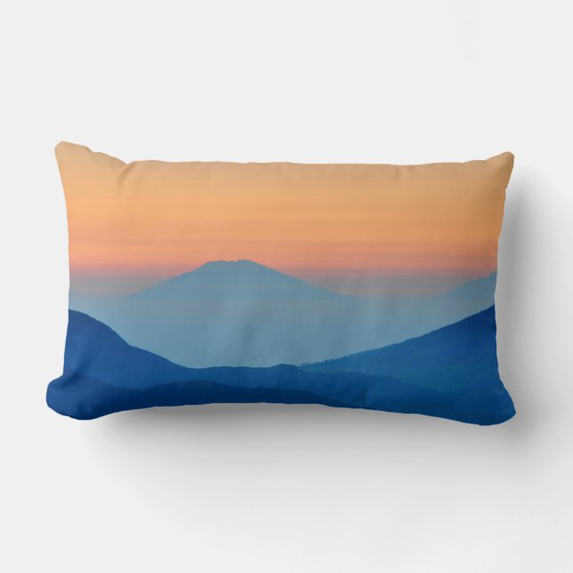 Sonnenuntergang Abstrakte Landschaft Lendenkissen (Vorderseite)