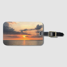 Sonnenuntergang Akryllische Gepäckmarke