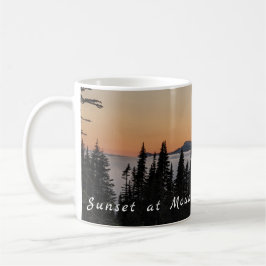 Sonnenuntergang am Berg Rainier Kaffeetasse