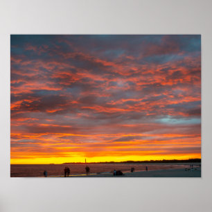 Sonnenuntergang am Cape May Point Poster