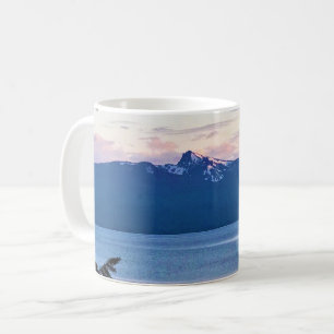 Sonnenuntergang am Crescent Lake, Oregon Kaffeetasse