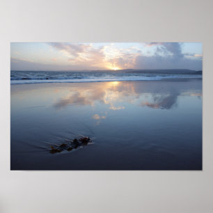 Sonnenuntergang am Exmouth Beach Poster